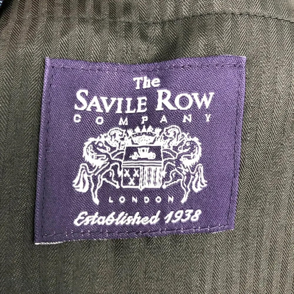 SAVILE ROW CO Men Brixton Suit Pant 36x33 Navy Blue Extra Trim Fit Trouser